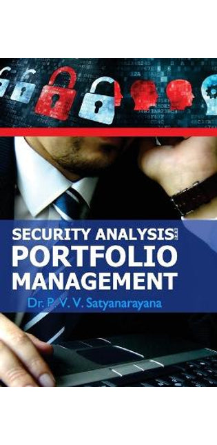 Security Analysis and Portfolio Management