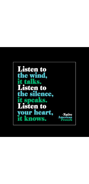 Magnet Proverb Listen To The Wind