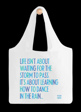 Tote Bag Greene Life Isnt About Waiting