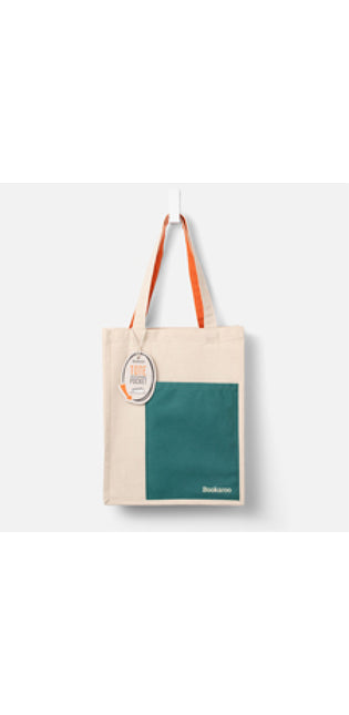 Bookaroo Tote Bags Teal + Orange