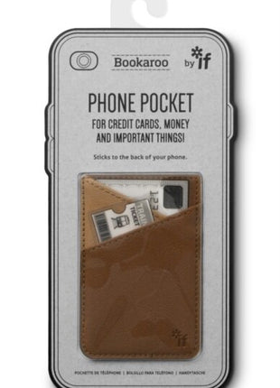 Bookaroo Phone Pocket - Brown