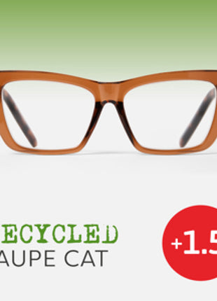Recycled Easy Readers Taupe Cat +1.5