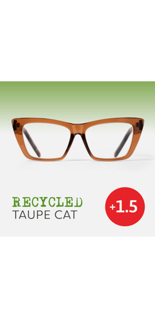 Recycled Easy Readers Taupe Cat +1.5