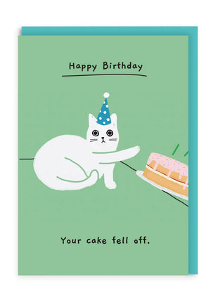 Your Cake Fell Off Birthday Card