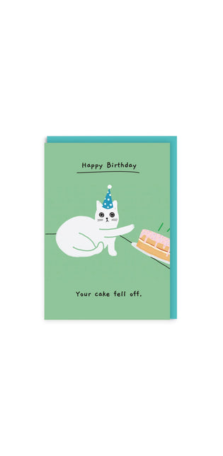 Your Cake Fell Off Birthday Card