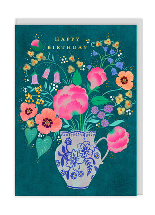 Flower Vase Greeting Card