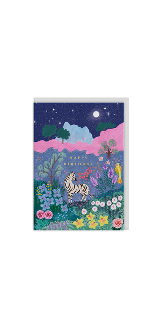 Moonlit Forest Greeting Card