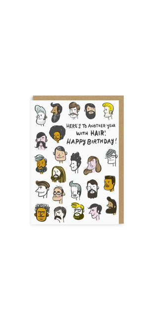 Another Year With Hair Birthday Greeting Card