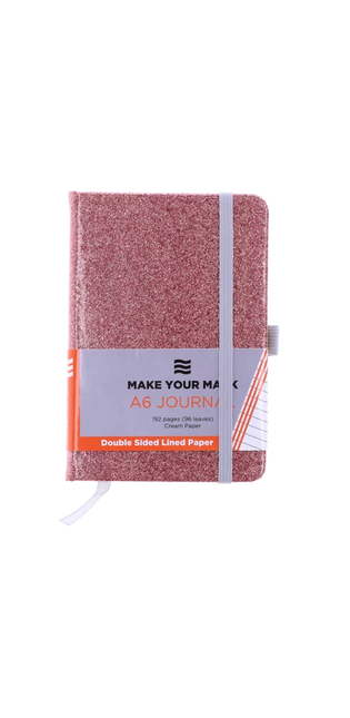 Donau Pink A6 Glitter Journal