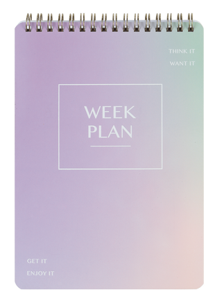 Colour Me Weekly Planner A5 Spiral Purple