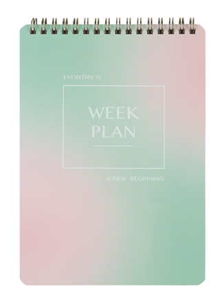 Colour Me Weekly Planner A5 Spiral Green