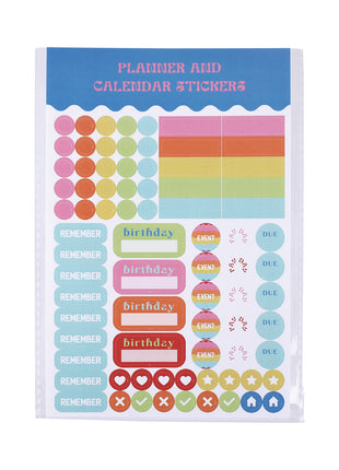 Label Sticker Planner and Calendar