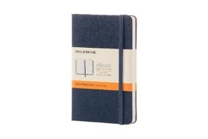 Moleskine Pocket Ruled Hardcover Notebook Sapphire Blue