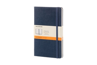 Moleskine Large Ruled Hardcover Notebook Sapphire Blue