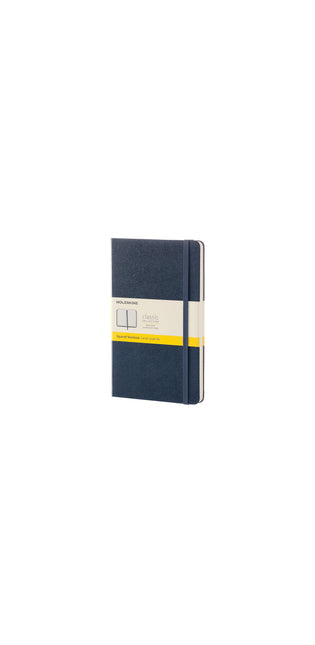 Moleskine Large Squared Hardcover Notebook Sapphire Blue