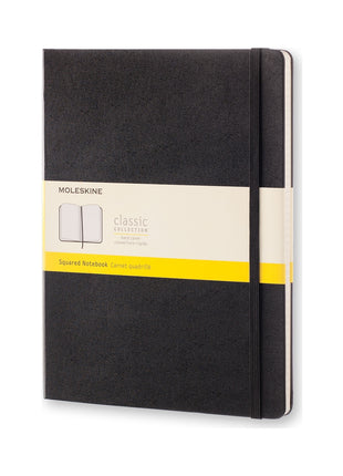 Moleskine XLarge Squared Hardcover Notebook Black