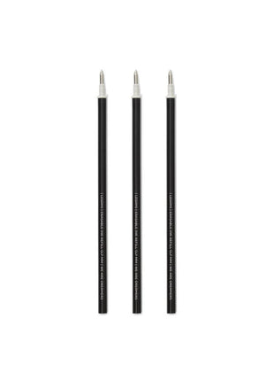 Erasable Gel Pen Refill Set of 3: Black