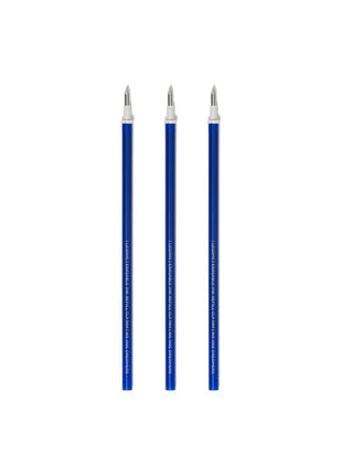 Erasable Gel Pen Refill Set of 3: Blue