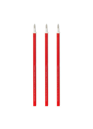 Erasable Gel Pen Refill Set of 3: Red