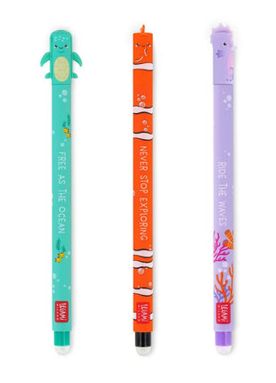Erasable Gel Pen Set of 3: Under the Sea
