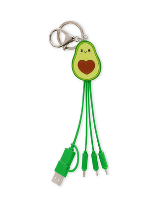 6 in 1 Keychain Charging Cable - Avocado