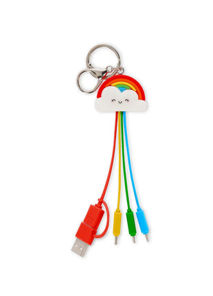 6 in 1 Keychain Charging Cable - Rainbow