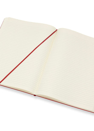 Moleskine XLarge Ruled Hardcover Notebook Scarlet Red
