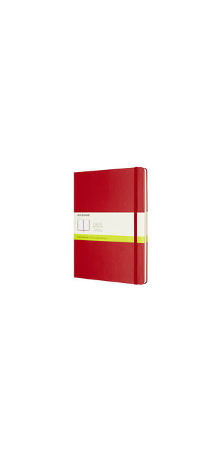 Moleskine XLarge Plain Hardcover Notebook Scarlet Red