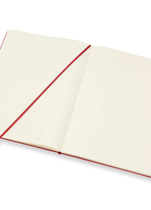 Moleskine XLarge Plain Hardcover Notebook Scarlet Red