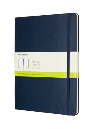 Moleskine XLarge Plain Hardcover Notebook Sapphire Blue