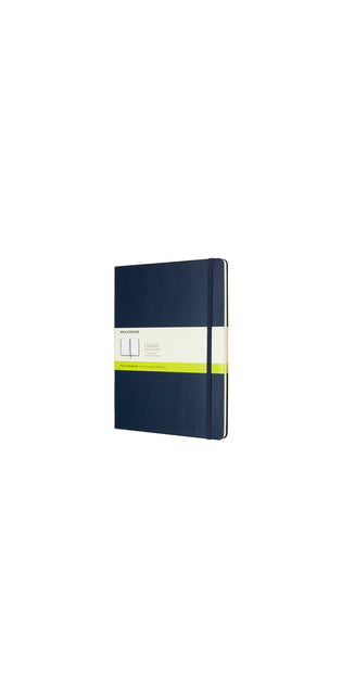 Moleskine XLarge Plain Hardcover Notebook Sapphire Blue
