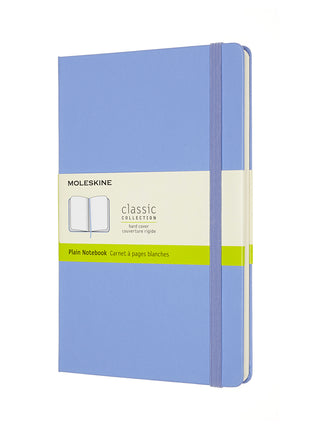 Moleskine Large Plain Hardcover Notebook Hydrangea Blue