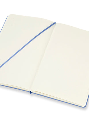 Moleskine Large Plain Hardcover Notebook Hydrangea Blue