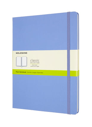 Moleskine XLarge Plain Hardcover Notebook Hydrangea Blue