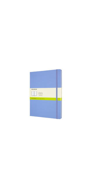 Moleskine XLarge Plain Hardcover Notebook Hydrangea Blue