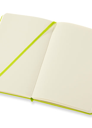 Moleskine Large Plain Hardcover Notebook Lemon Green