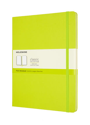Moleskine XLarge Plain Hardcover Notebook Lemon Green