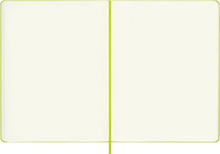 Moleskine XLarge Plain Hardcover Notebook Lemon Green