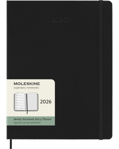 Moleskine Large and XLarge Weekly Diaries 2026 - 12 month