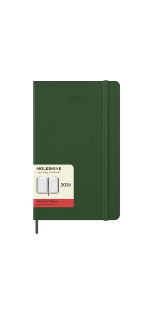 2026 12-month Myrtle Green Large Daily Hardcover Diary