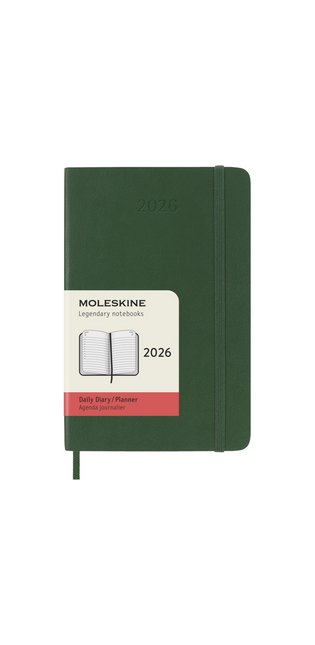 2026 12-month Myrtle Green Pocket Daily Softcover Diary