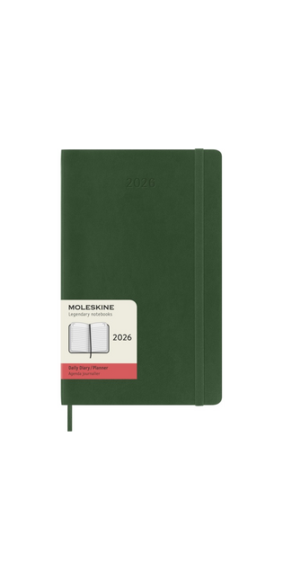 2026 12-month Myrtle Green Large Daily Softcover Diary