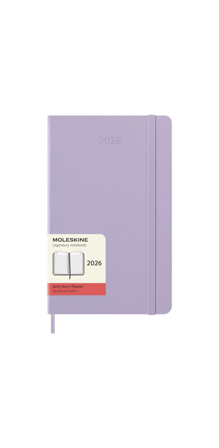 2026 12-month Pastel Lilac Large Daily Hardcover Diary