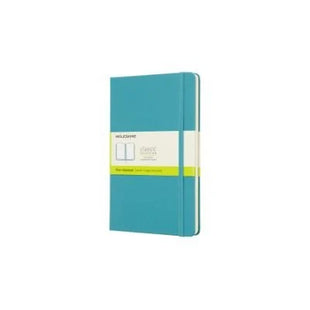 Moleskine Large Plain Hardcover Notebook Reef Blue
