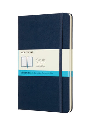 Moleskine Large Dotted Hardcover Notebook Sapphire Blue