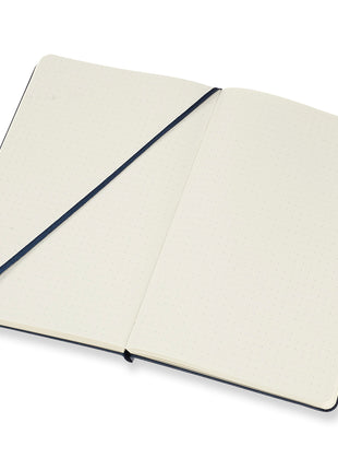 Moleskine Large Dotted Hardcover Notebook Sapphire Blue
