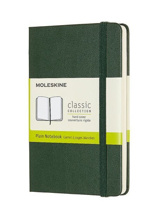 Moleskine Pocket Plain Hardcover Notebook Myrtle Green