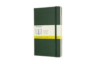 Moleskine Large Squared Hardcover Notebook Myrtle Green