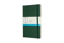 Moleskine Large Dotted Hardcover Notebook Myrtle Green