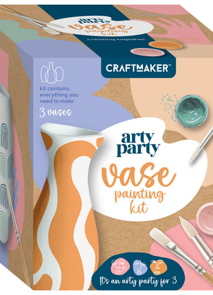 Craft Maker Arty Party Vase Painting Kit